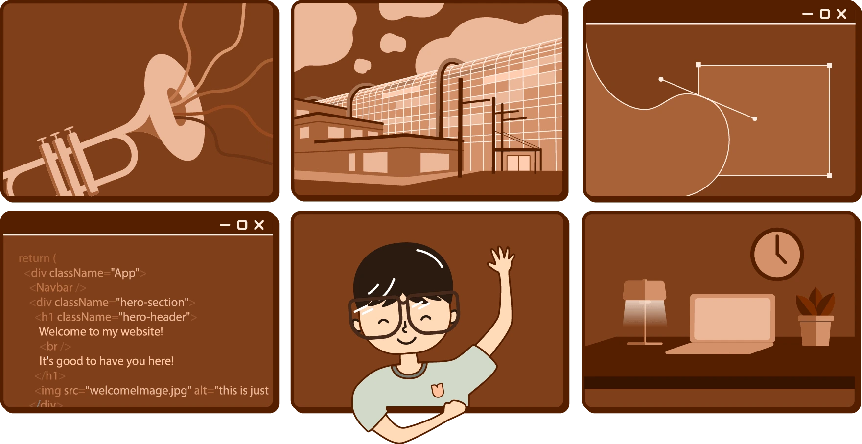 Landing Illustration